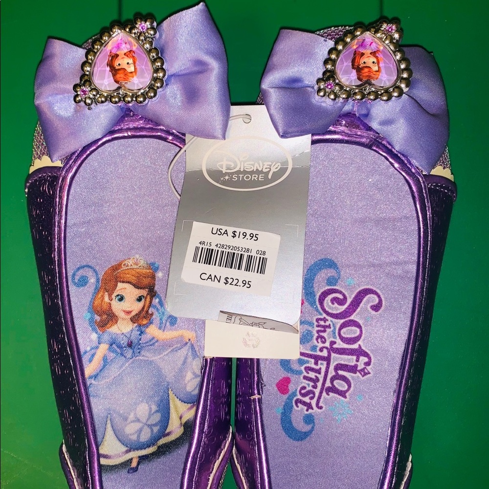 Sofia the first dress up/costume shoe new with tag